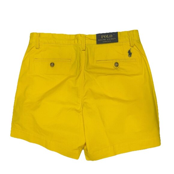 Polo Ralph Lauren Mens Size 30 Yellow Classic Fit 6" Stretch Chino Shorts - Picture 4 of 10